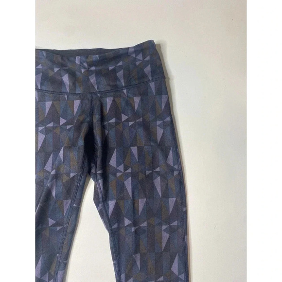 Lululemon Wunder Under Full Length Leggings Geometric Print Triangles Size 2 - Picture 3 of 8